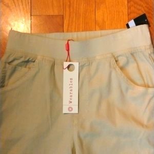 Wearables light green linen pants